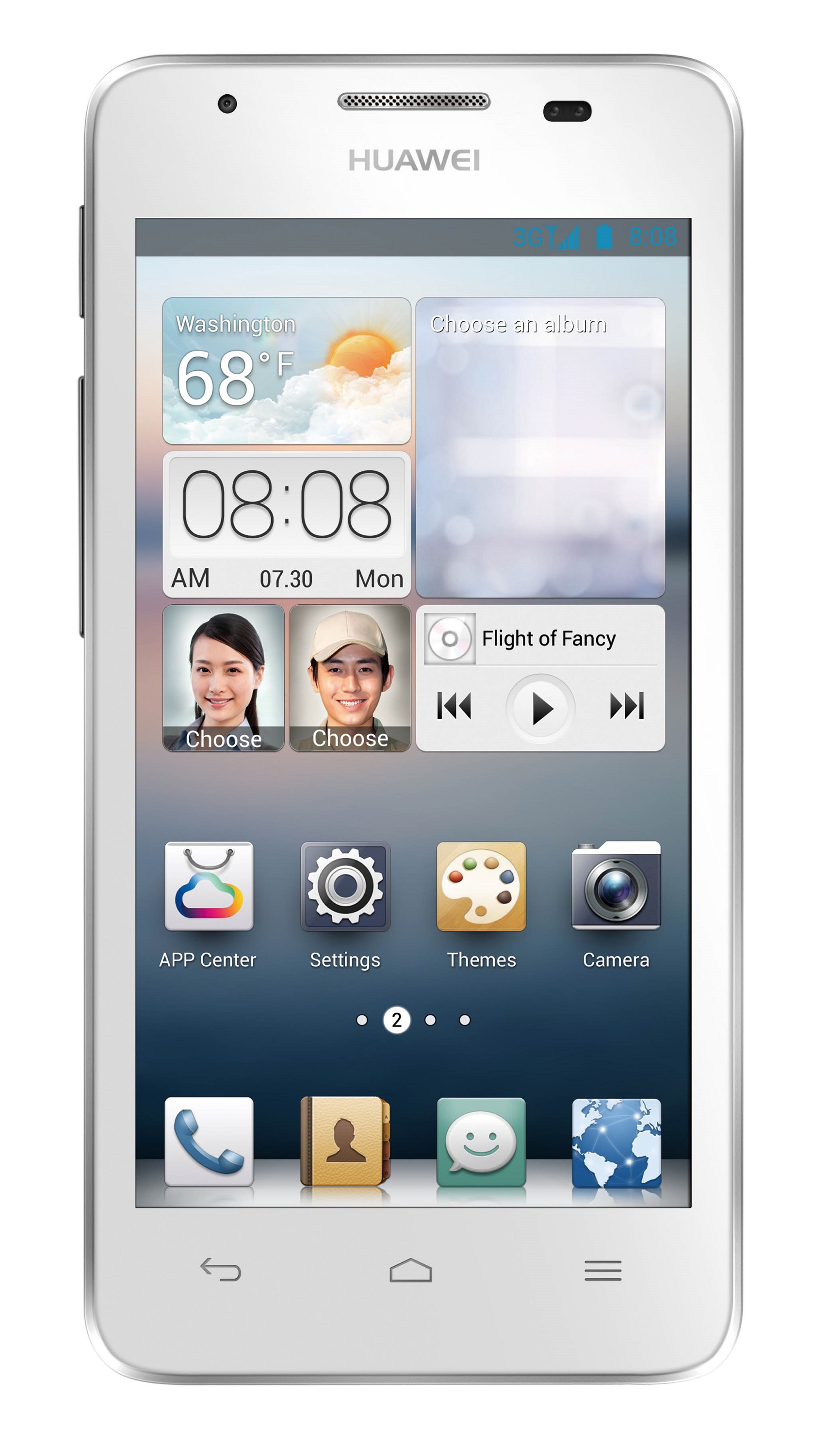 New Huawei Ascend G510 Unlocked GSM Android Cell Phone White